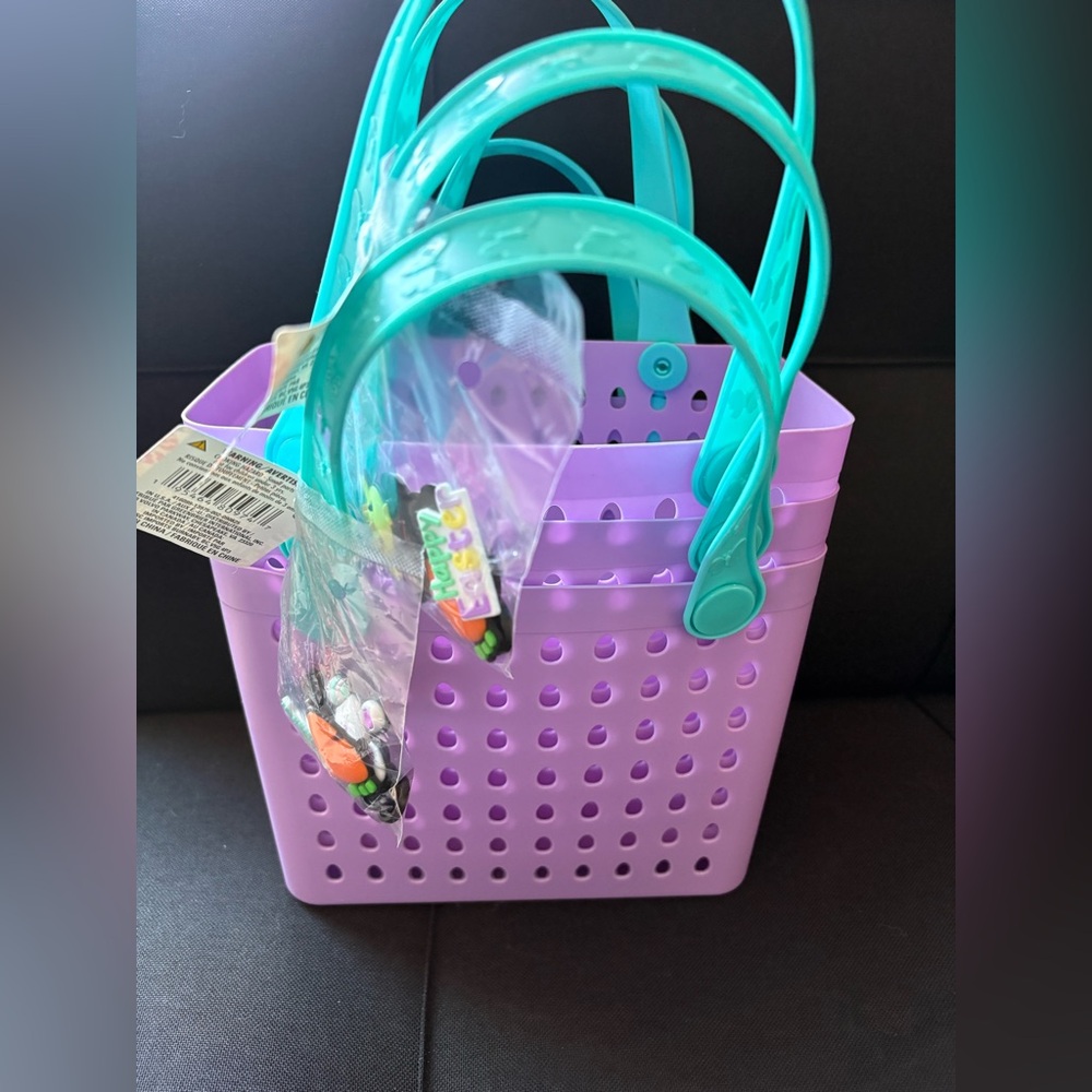 3 VIRAL Easter/Everyday Purple Basket Set
